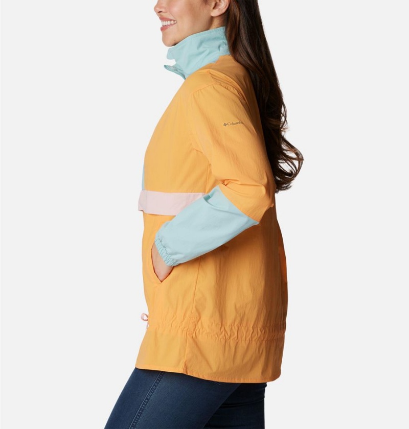Columbia Boundless Trek Anorak Women's Windbreaker Yellow | OGJQSY-731
