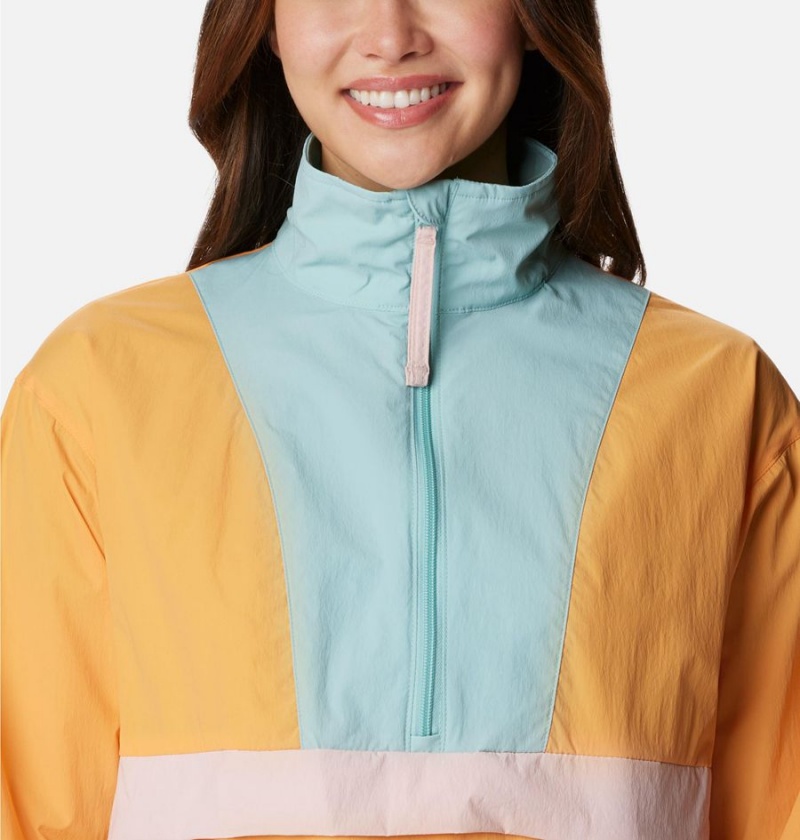 Columbia Boundless Trek Anorak Women's Windbreaker Yellow | OGJQSY-731