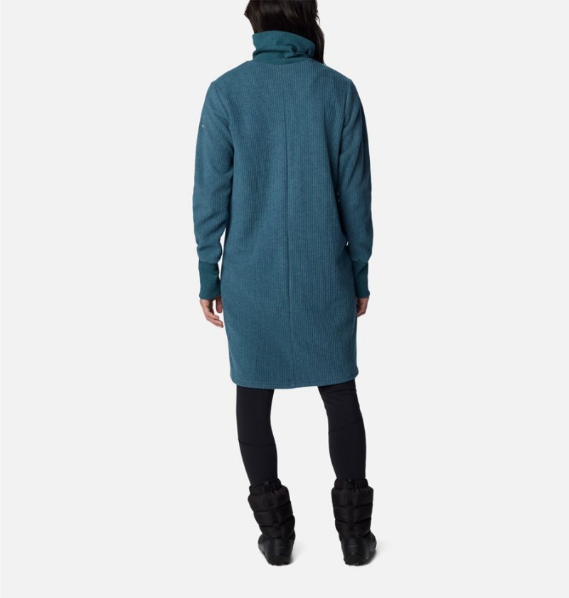 Columbia Boundless Trek Fleece Women's Dress Turquoise | QPDWXR-240