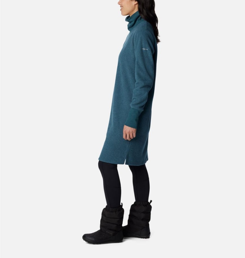Columbia Boundless Trek Fleece Women's Dress Turquoise | QPDWXR-240