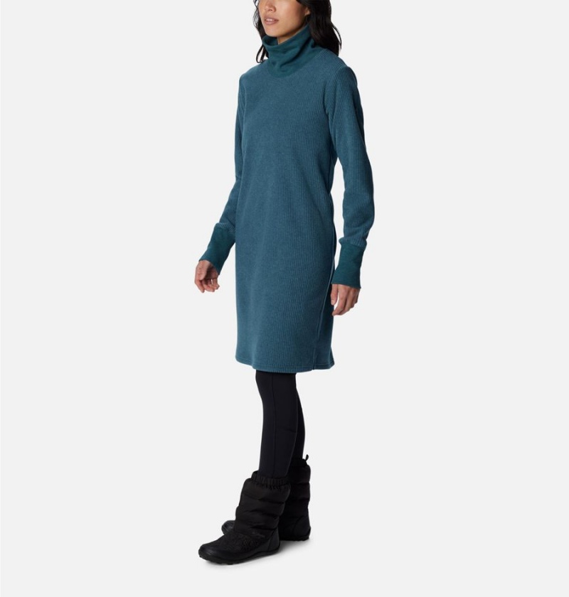 Columbia Boundless Trek Fleece Women's Dress Turquoise | QPDWXR-240
