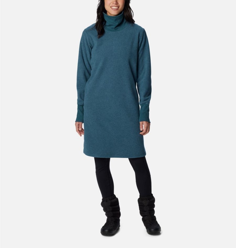 Columbia Boundless Trek Fleece Women\'s Dress Turquoise | QPDWXR-240