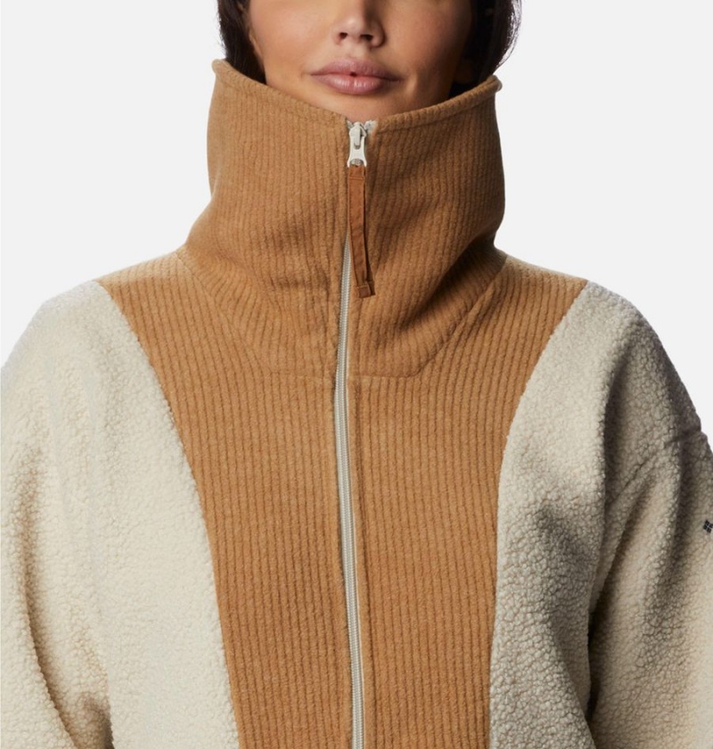 Columbia Boundless Trek Full Zip Women's Fleece Jacket Beige | SPANUC-604