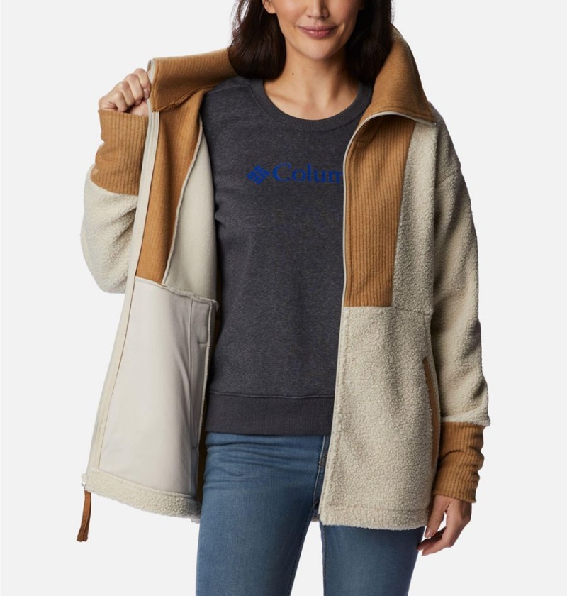 Columbia Boundless Trek Full Zip Women's Fleece Jacket Beige | SPANUC-604