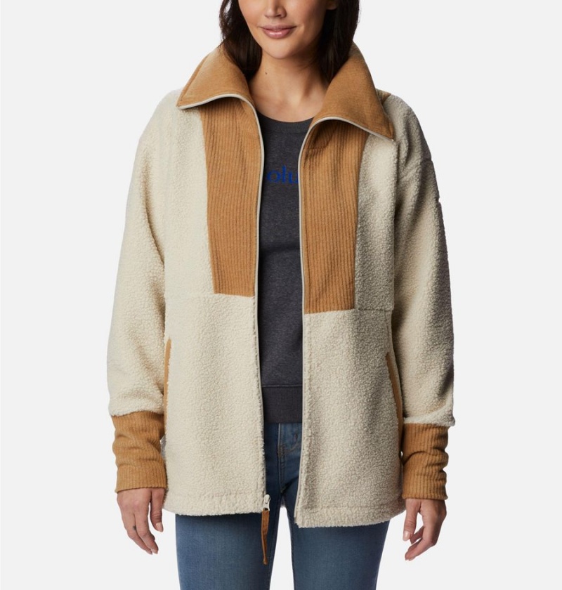 Columbia Boundless Trek Full Zip Women's Fleece Jacket Beige | SPANUC-604
