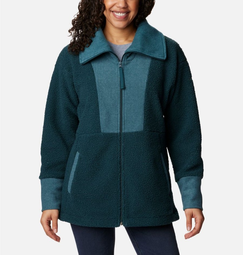 Columbia Boundless Trek Full Zip Women\'s Fleece Jacket Turquoise | HVAUGI-620