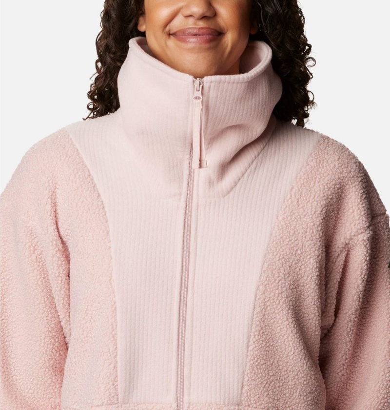 Columbia Boundless Trek Full Zip Women's Fleece Jacket Pink | WKQJPL-406
