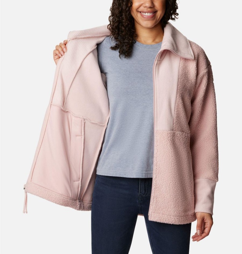 Columbia Boundless Trek Full Zip Women's Fleece Jacket Pink | WKQJPL-406
