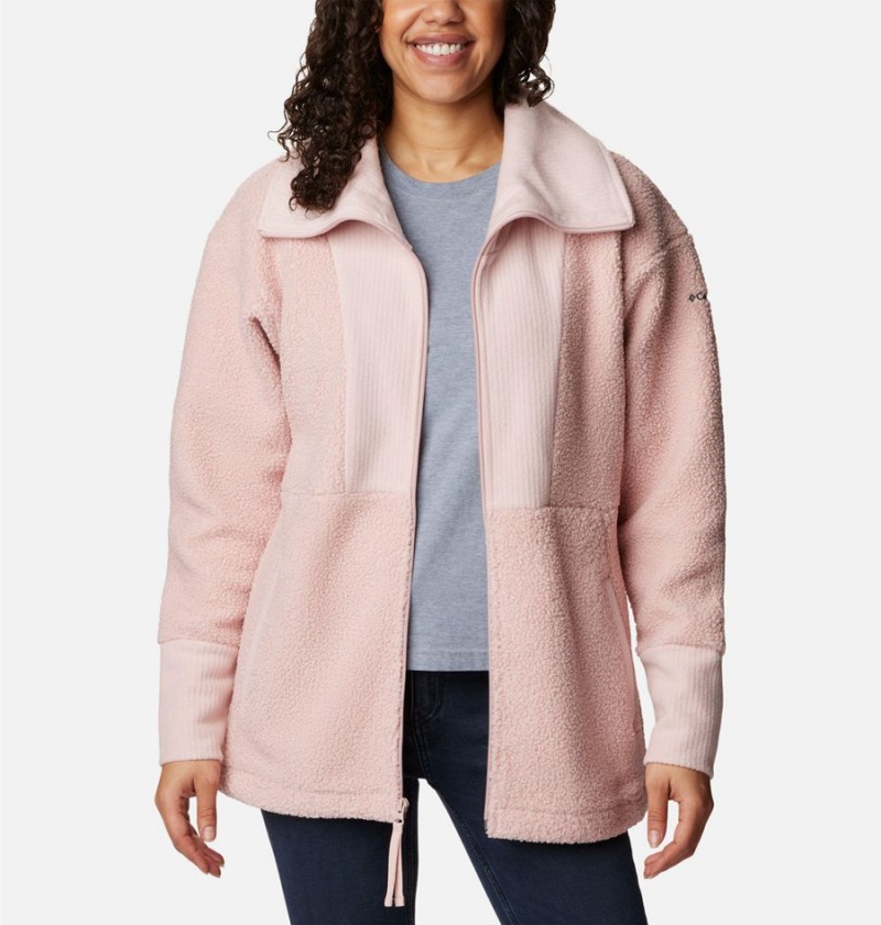 Columbia Boundless Trek Full Zip Women's Fleece Jacket Pink | WKQJPL-406
