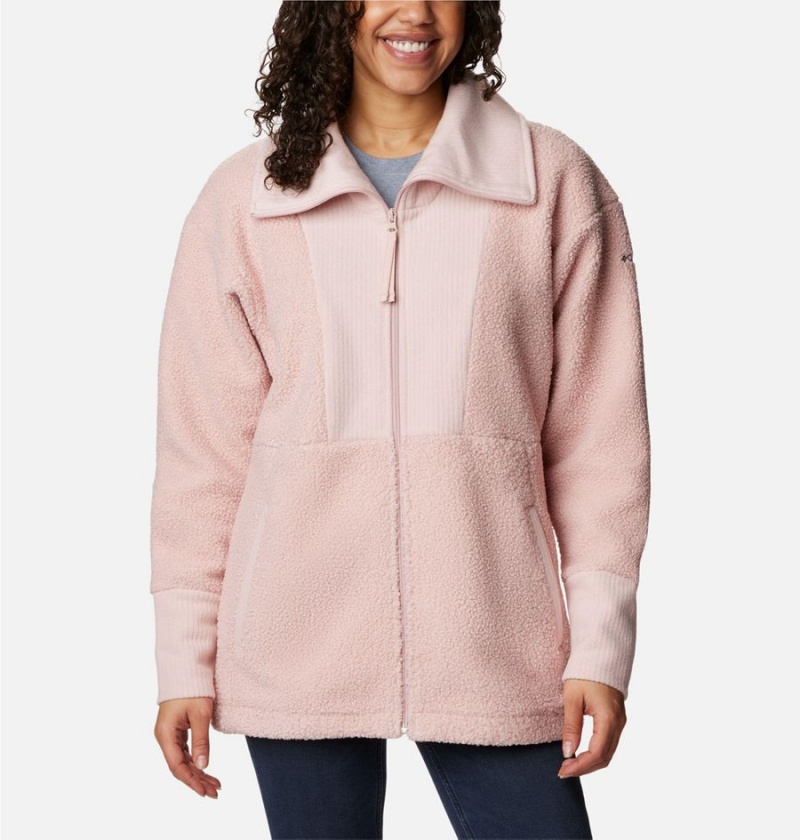 Columbia Boundless Trek Full Zip Women\'s Fleece Jacket Pink | WKQJPL-406
