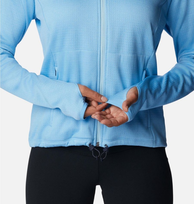 Columbia Boundless Trek Grid Women's Fleece Jacket Blue | VXLCUY-130