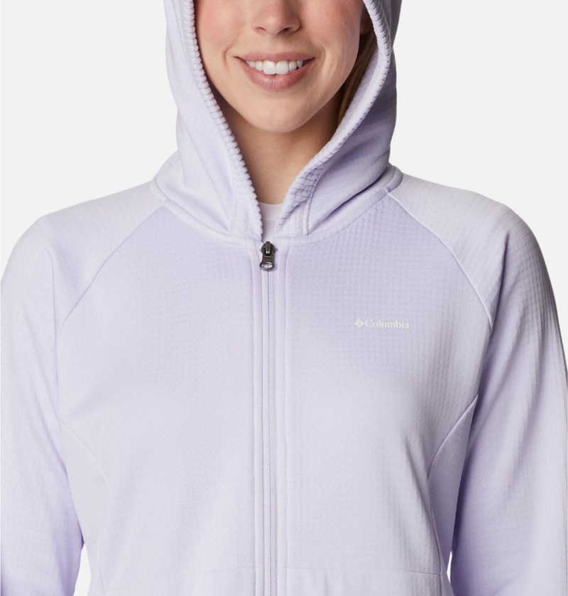 Columbia Boundless Trek Grid Women's Fleece Jacket Purple | XQDJFG-867