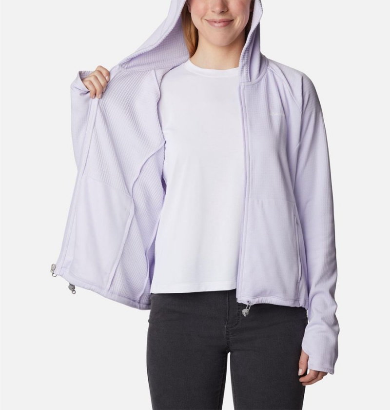 Columbia Boundless Trek Grid Women's Fleece Jacket Purple | XQDJFG-867
