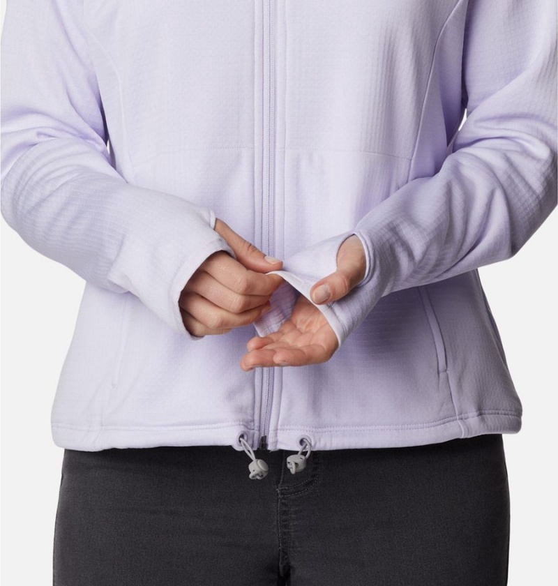 Columbia Boundless Trek Grid Women's Fleece Jacket Purple | XQDJFG-867