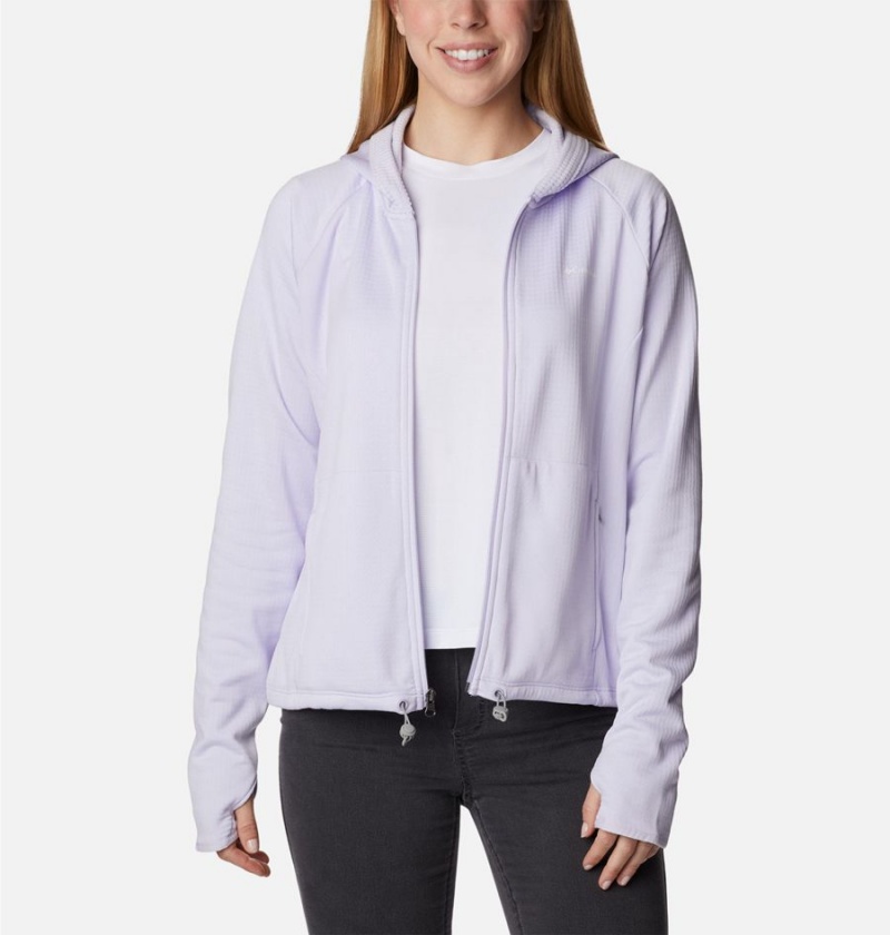 Columbia Boundless Trek Grid Women's Fleece Jacket Purple | XQDJFG-867