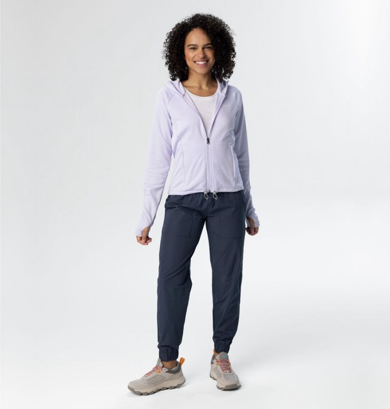 Columbia Boundless Trek Grid Women's Fleece Jacket Purple | XQDJFG-867