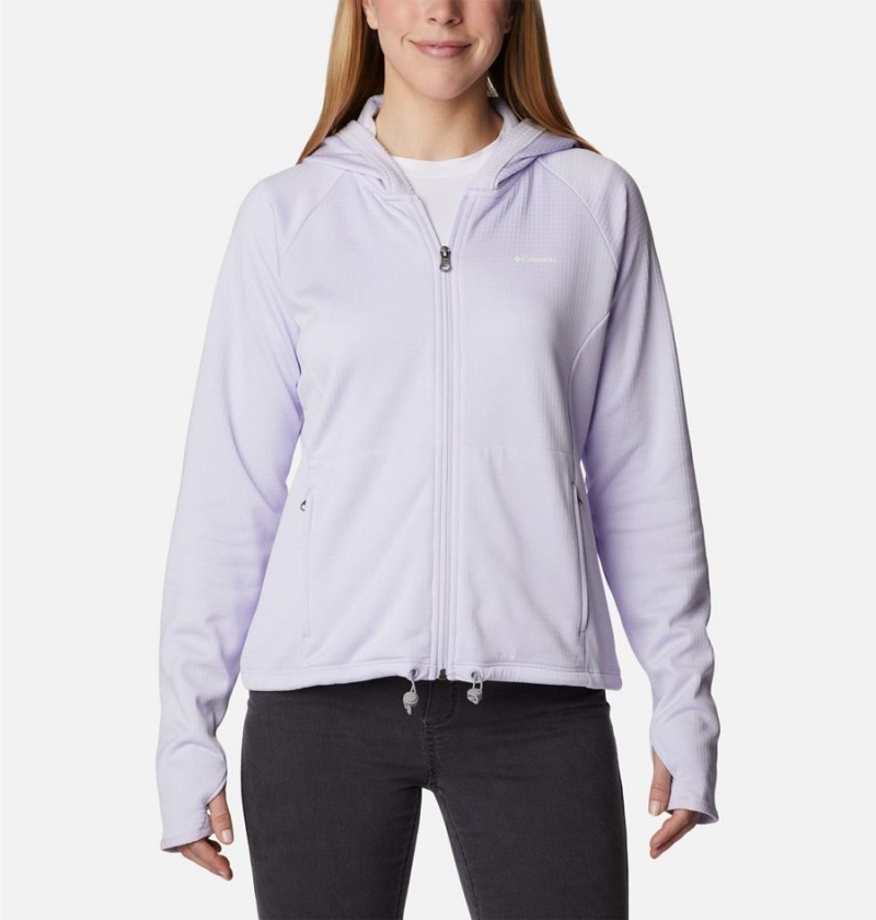Columbia Boundless Trek Grid Women\'s Fleece Jacket Purple | XQDJFG-867