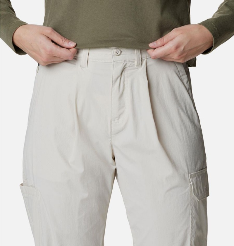 Columbia Boundless Trek Pleated Women's Pants White | KUAHYQ-956