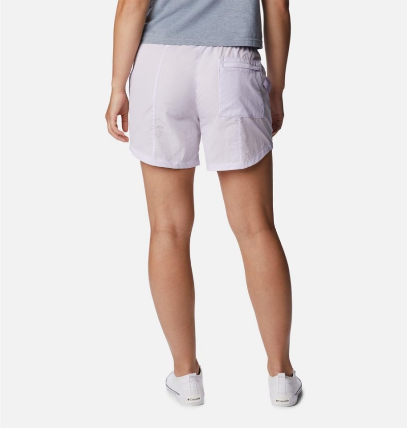 Columbia Boundless Trek Women's Shorts Purple | LTWOCM-403