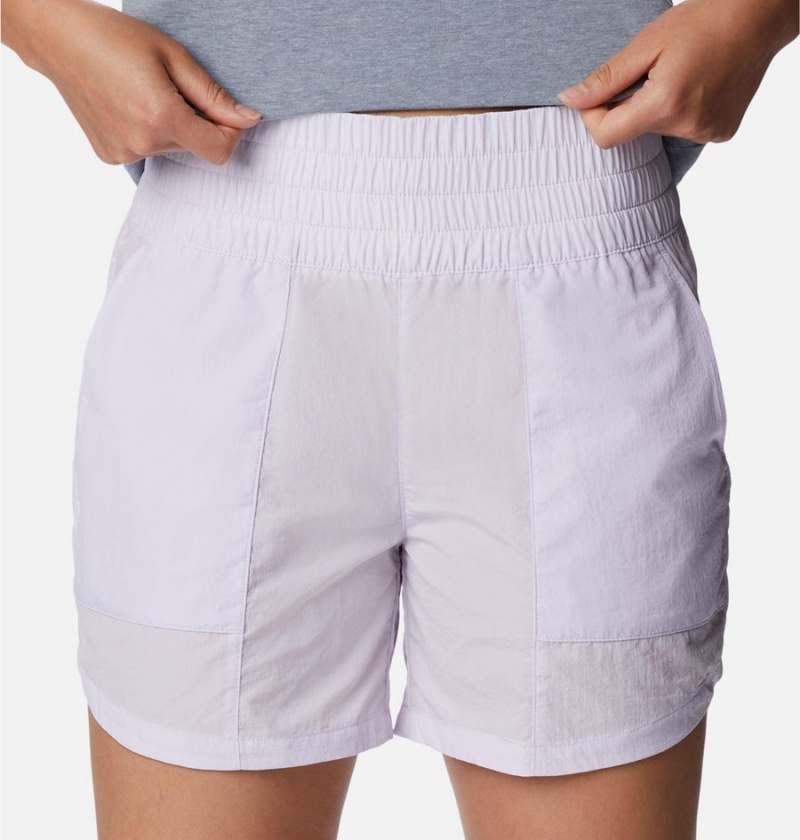 Columbia Boundless Trek Women's Shorts Purple | LTWOCM-403