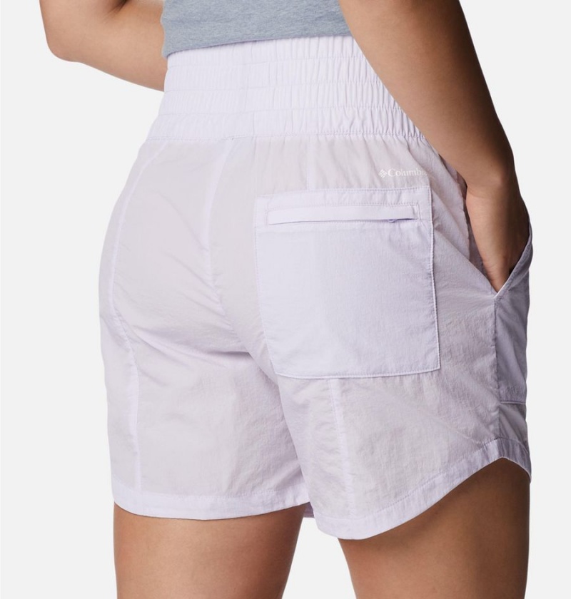 Columbia Boundless Trek Women's Shorts Purple | LTWOCM-403