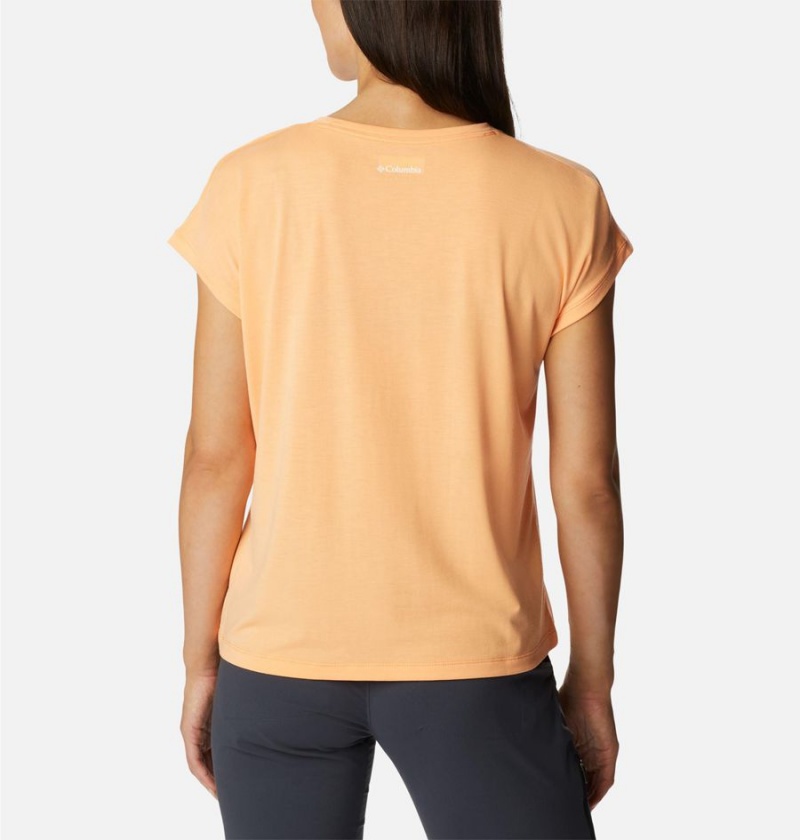 Columbia Boundless Trek Women's T-Shirt Orange | MPYLHU-065
