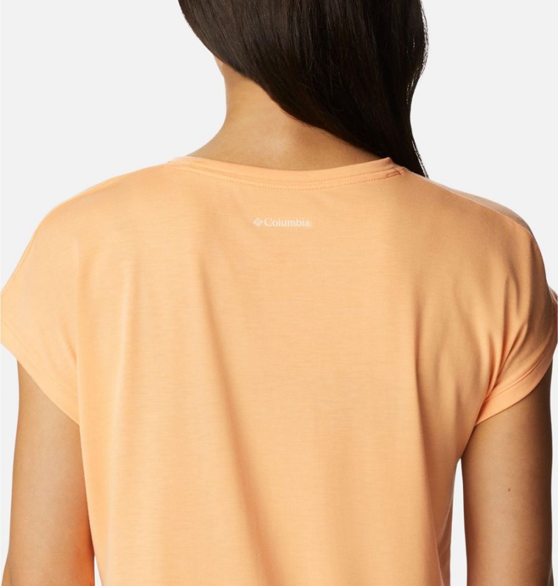 Columbia Boundless Trek Women's T-Shirt Orange | MPYLHU-065