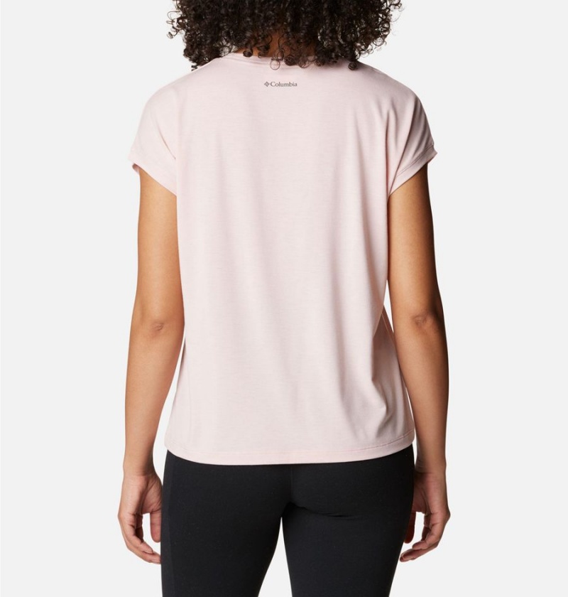 Columbia Boundless Trek Women's T-Shirt Pink | FHGOLE-104