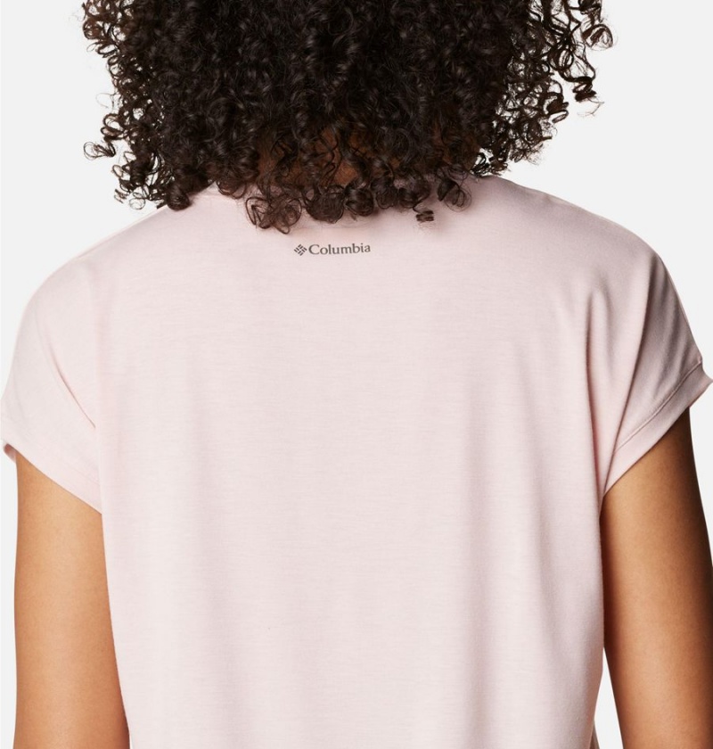 Columbia Boundless Trek Women's T-Shirt Pink | FHGOLE-104