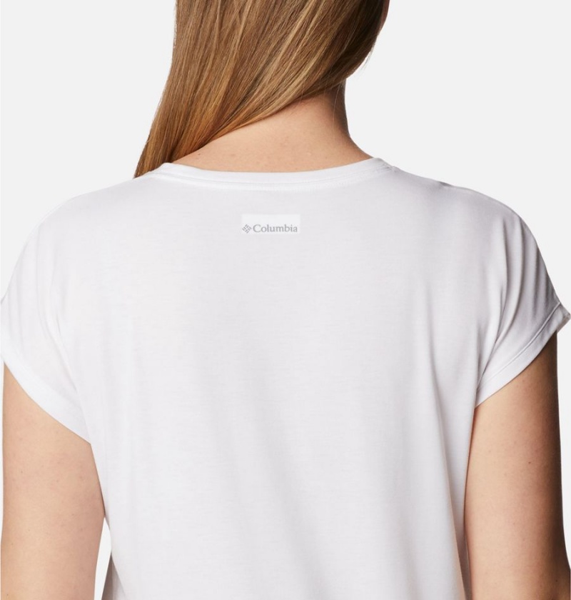 Columbia Boundless Trek Women's T-Shirt White | WNTFVS-739