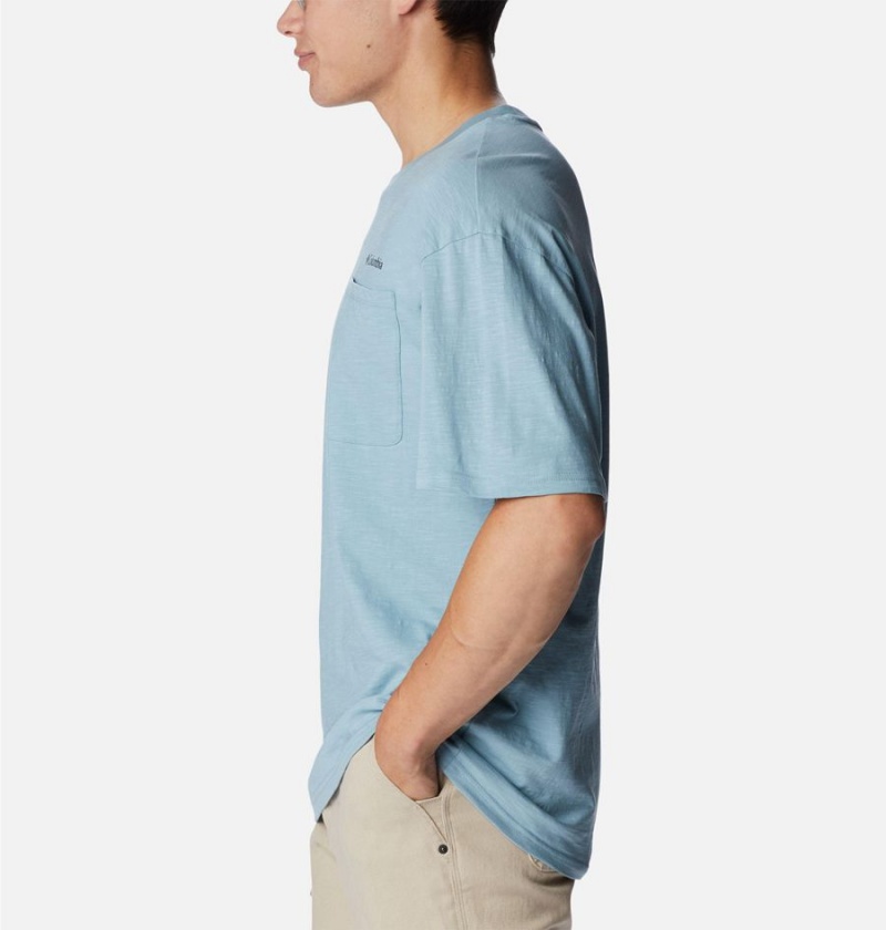 Columbia Break It Down Men's T-Shirt Blue | JKLQVP-276