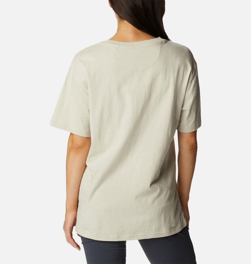 Columbia Break It Down Women's T-Shirt Beige | XHMCBO-396