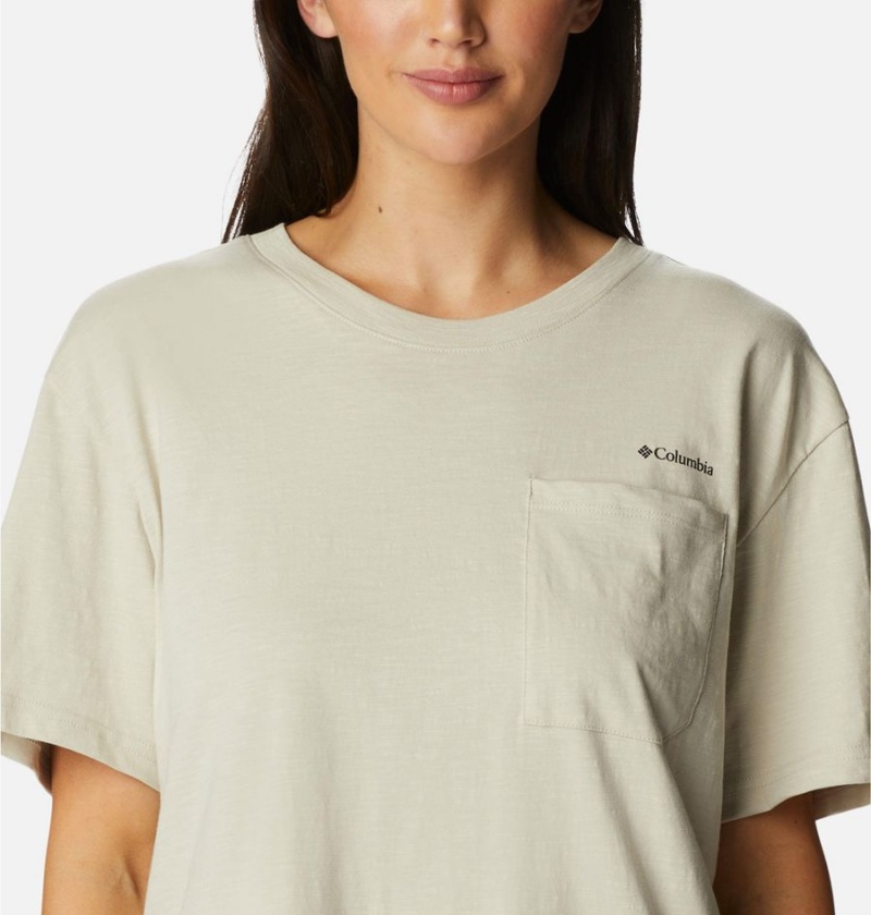 Columbia Break It Down Women's T-Shirt Beige | XHMCBO-396