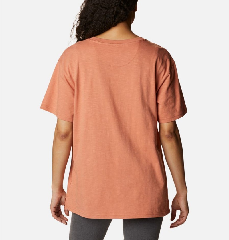 Columbia Break It Down Women's T-Shirt Orange | TVSMKD-190