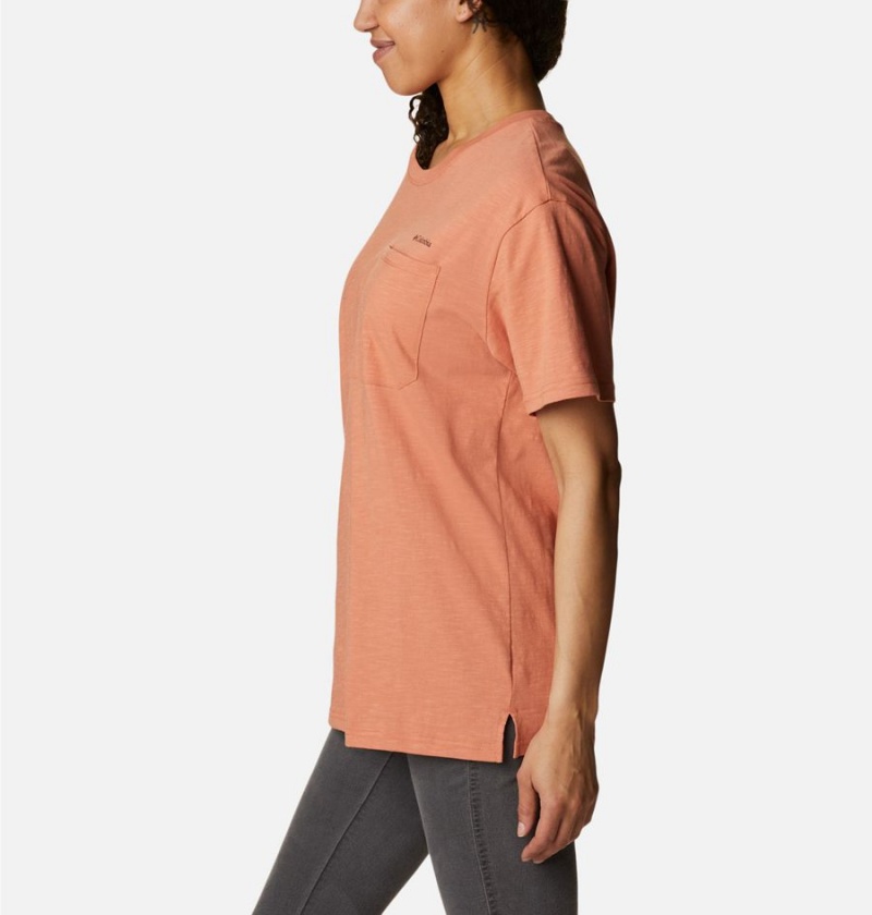 Columbia Break It Down Women's T-Shirt Orange | TVSMKD-190