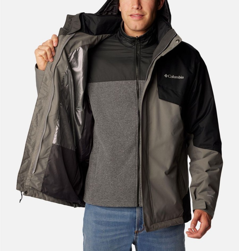 Columbia Bugaboo II Fleece Interchange Men's Ski Jacket Grey | XTRIPJ-201