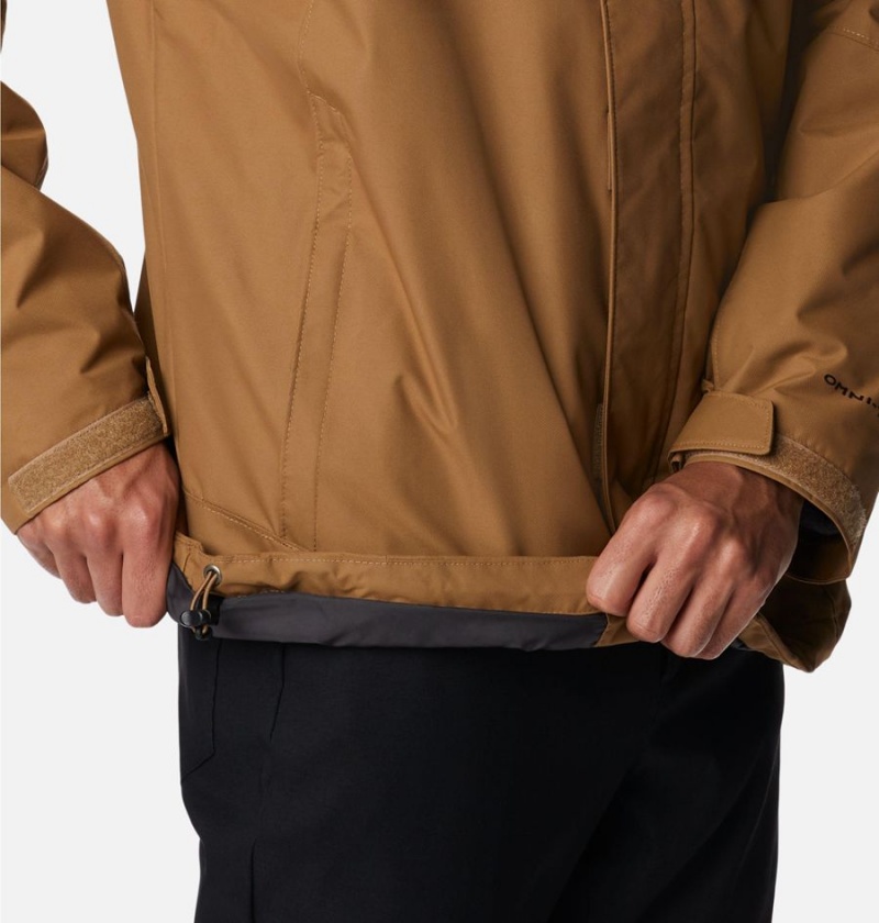 Columbia Bugaboo II Fleece Interchange Men's Ski Jacket Brown | URVLGZ-978