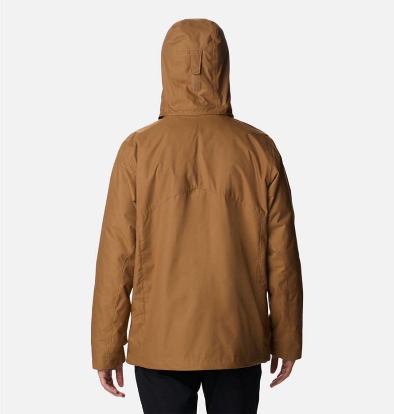 Columbia Bugaboo II Fleece Interchange Men's Ski Jacket Brown | URVLGZ-978