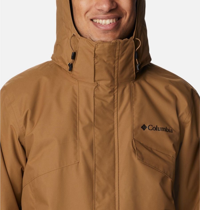 Columbia Bugaboo II Fleece Interchange Men's Ski Jacket Brown | URVLGZ-978