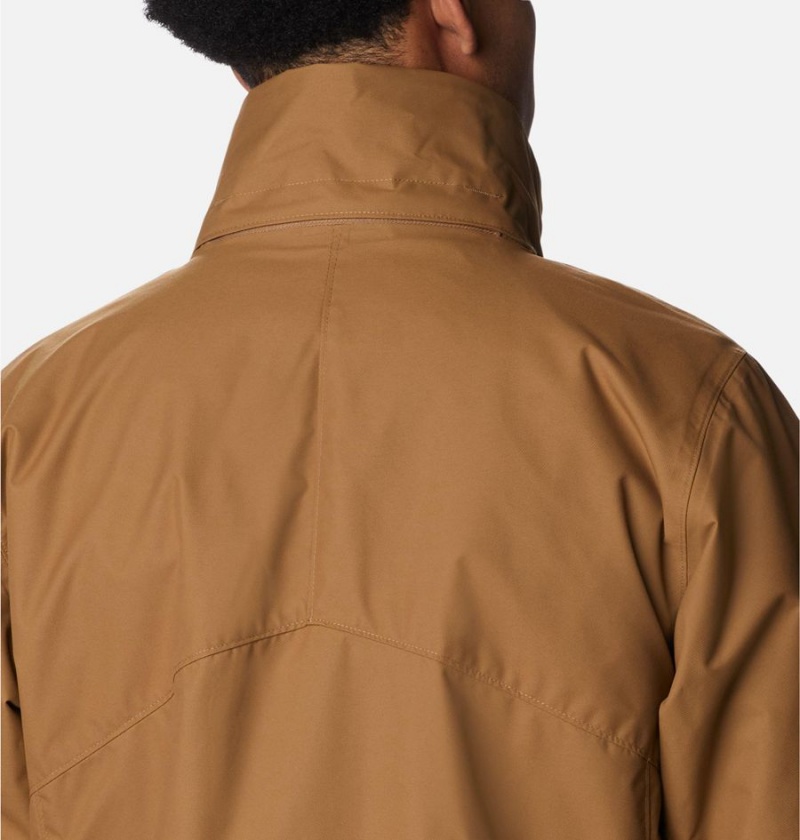 Columbia Bugaboo II Fleece Interchange Men's Ski Jacket Brown | URVLGZ-978