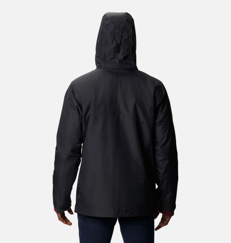 Columbia Bugaboo II Fleece Interchange Men's Ski Jacket Black | GZCOAQ-546