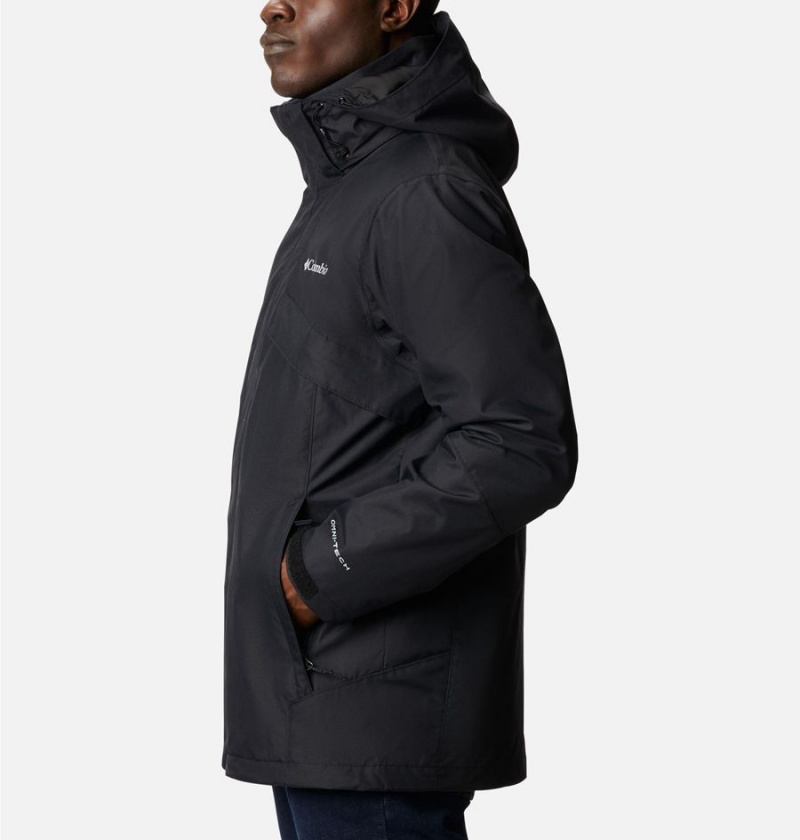 Columbia Bugaboo II Fleece Interchange Men's Ski Jacket Black | GZCOAQ-546