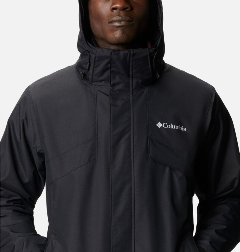 Columbia Bugaboo II Fleece Interchange Men's Ski Jacket Black | GZCOAQ-546