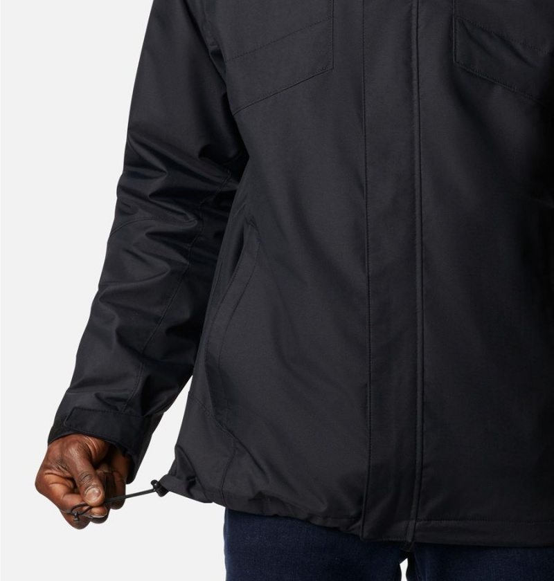 Columbia Bugaboo II Fleece Interchange Men's Ski Jacket Black | GZCOAQ-546