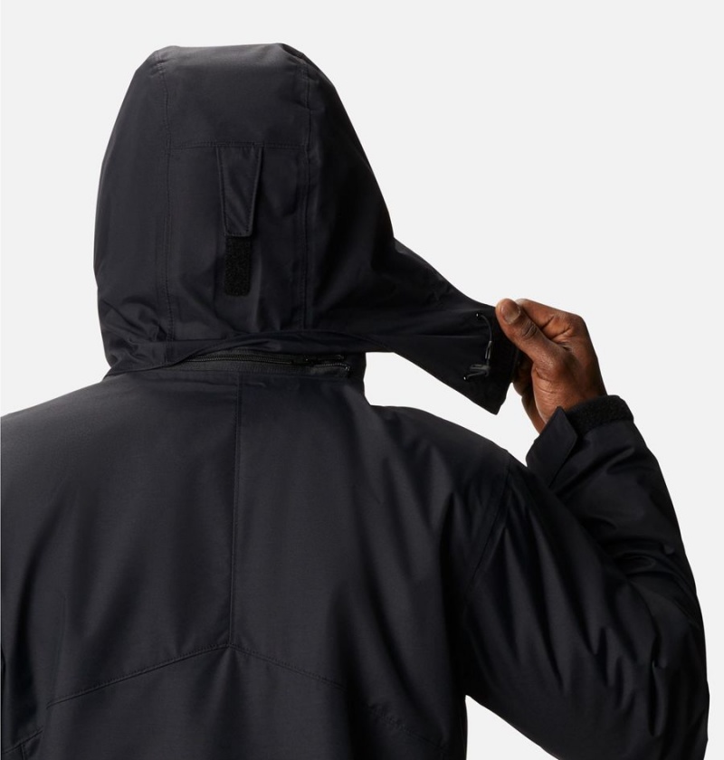 Columbia Bugaboo II Fleece Interchange Men's Ski Jacket Black | GZCOAQ-546