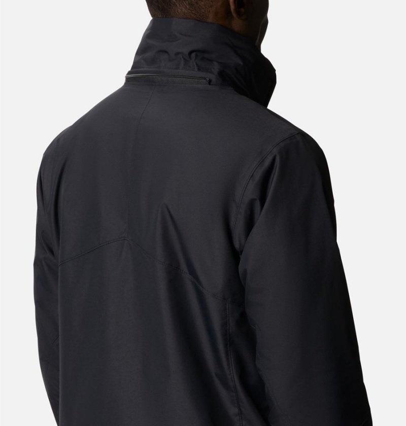 Columbia Bugaboo II Fleece Interchange Men's Ski Jacket Black | GZCOAQ-546