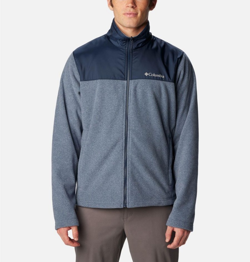 Columbia Bugaboo II Fleece Interchange Men's Ski Jacket Blue | CBIPNQ-052
