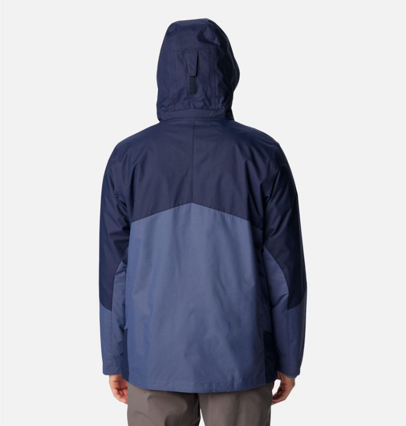 Columbia Bugaboo II Fleece Interchange Men's Ski Jacket Blue | CBIPNQ-052
