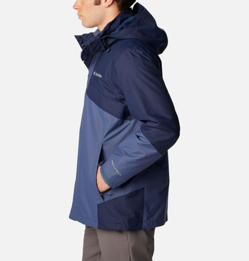 Columbia Bugaboo II Fleece Interchange Men's Ski Jacket Blue | CBIPNQ-052