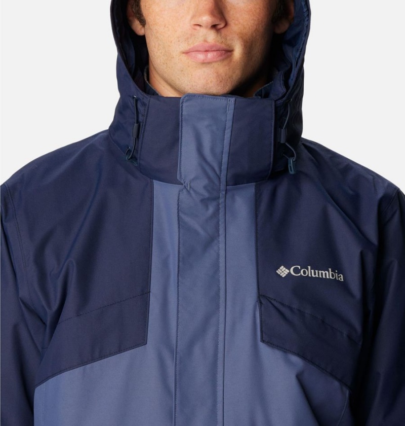 Columbia Bugaboo II Fleece Interchange Men's Ski Jacket Blue | CBIPNQ-052